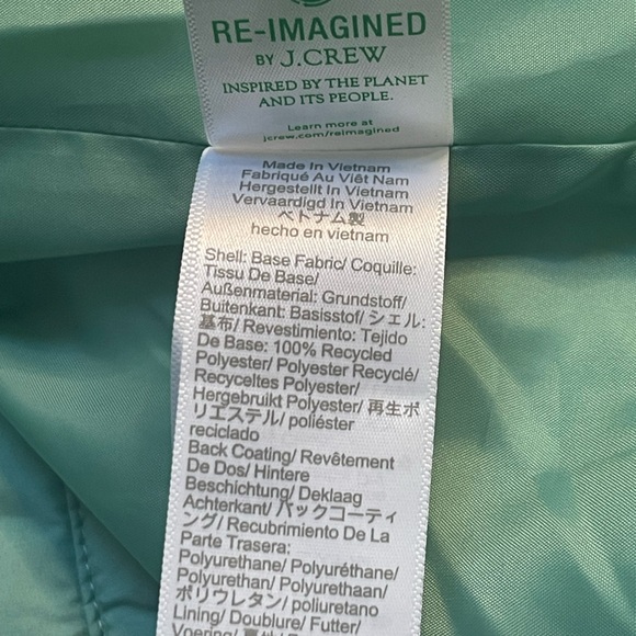 J. Crew Factory Lightweight Quilted Heart Jacket Soft Green M - Picture 9 of 14